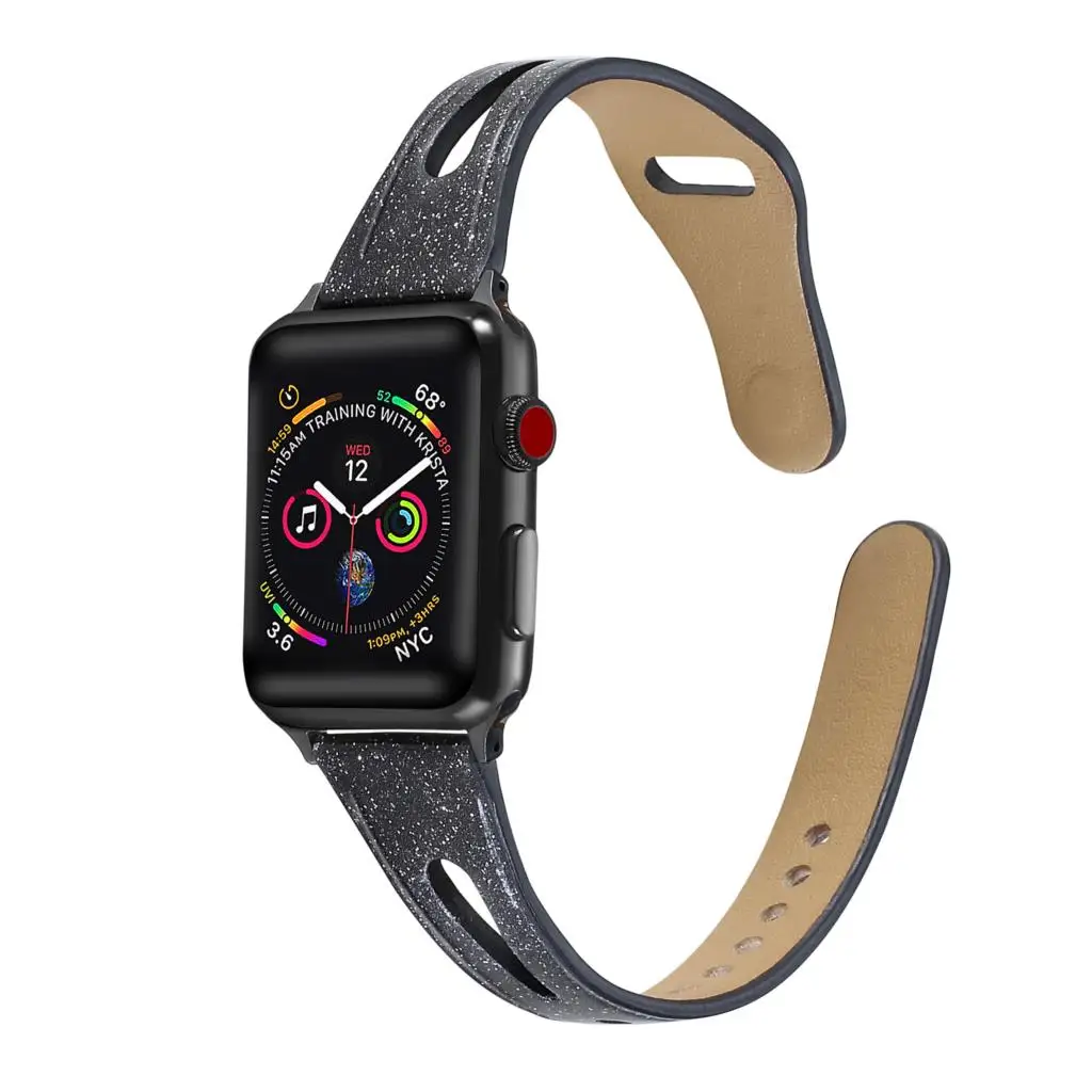 5 Ремешок для наручных часов Apple watch, ремешок 42 мм, 38 мм, 40 мм 44 высококачественной кожи в едином положении во время занятий легкой атлетикой, браслет ремень correa Apple iwatch 4 3/2 аксессуары - Цвет ремешка: 5
