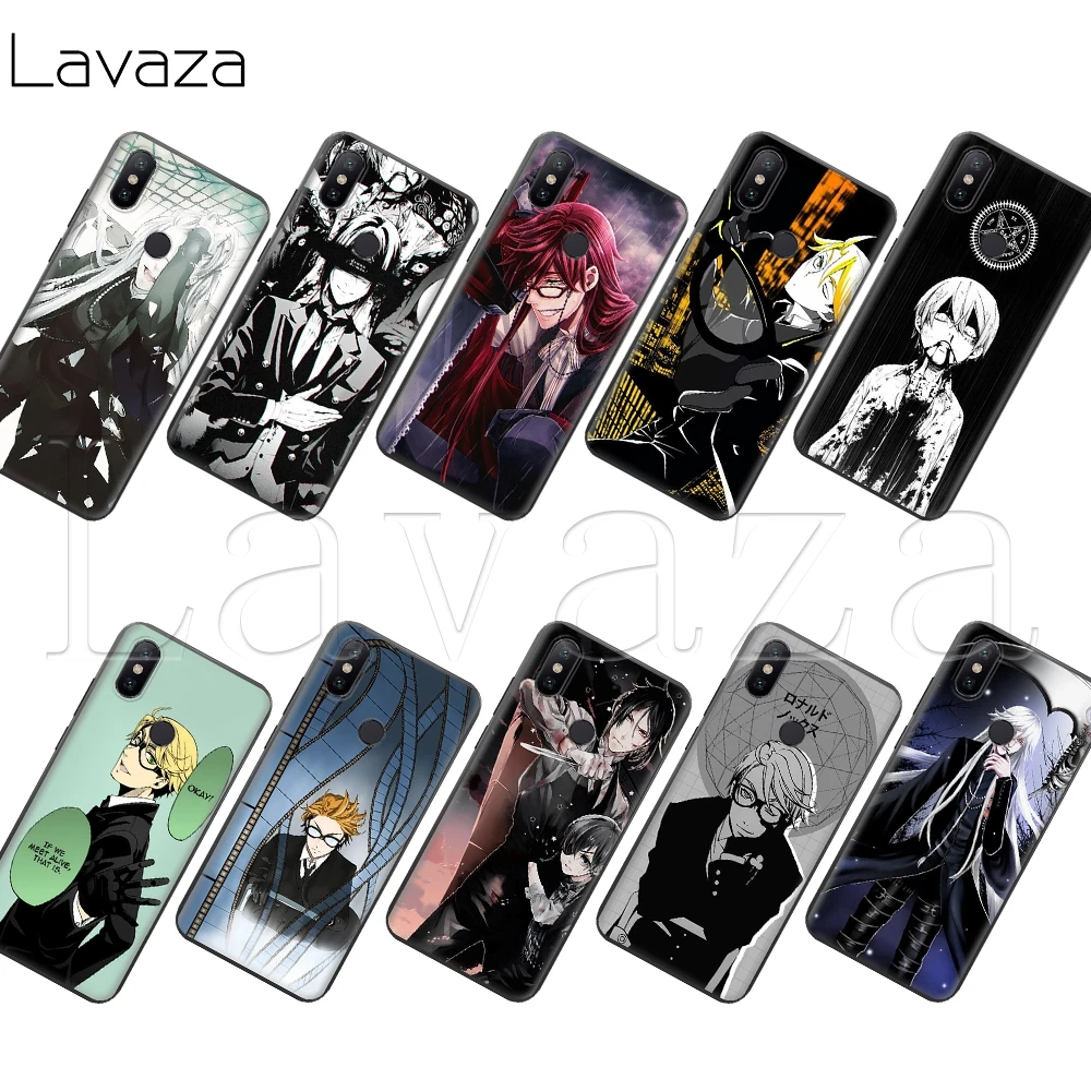 Мягкий чехол Lavaza Черный Батлер Kuroshitsuji для Xiaomi MI Redmi Poco X2 K30 Note 8T 10 6 8 9 9se A1 A2 A3 MAX 3 Lite Pro