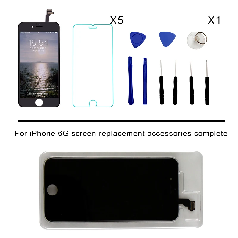 20 шт./лот класс AAA + ЖК-дисплей для iphone 6 дисплей сенсорный экран дигитайзер Замена