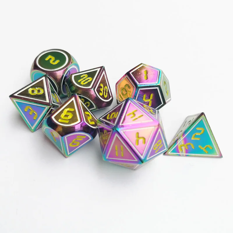 Подземелья и Драконы 7 шт./компл. креативные DND RPG игры игральные кости D &