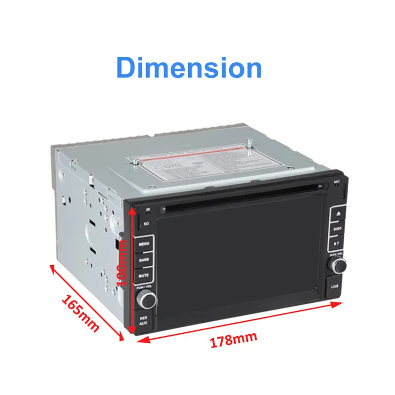 HD 2 Гб ОЗУ 4 ядра 1024*600 двойной DIN 2DIN Android 6.0.1 автомобильный DVD плеер GPS Навигация