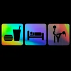 Eat Sleep секс забавная наклейка автомобильный бампер на окно мотоцикла, стену виниловая переводная наклейка для ноутбука