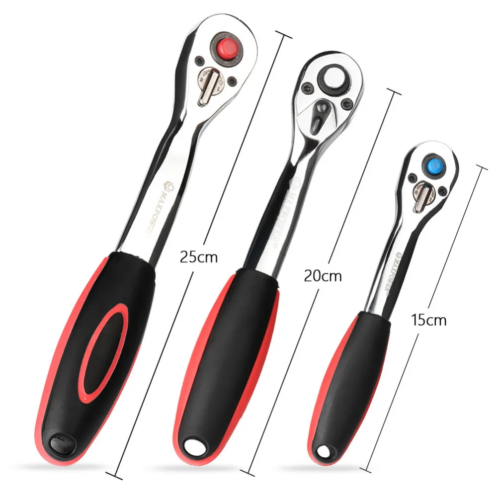 Maxpower 1 шт. 1/4 дюйма 3/8 дюйма 1/2 дюйма Трещоточный ключ с высоким крутящим моментом А типа гаечный ключ для гнезда CR-V быстросъемные ремонтные инструменты B4
