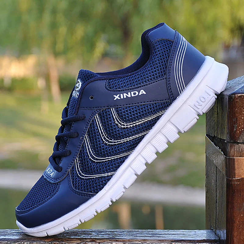 COSIDRAM Men Mesh Casual Shoes Lace-Up New 2019 Sneakers Spring Autumn Breathable Fashion Comfortable Male Footwear RMC-048 | Обувь
