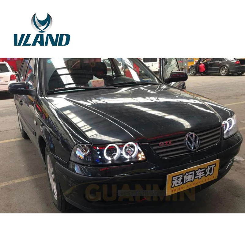 Автомобильная фара VLAND Factory для Gol 2003 2007 светодиодная H7 Биксеноновая HID линза +