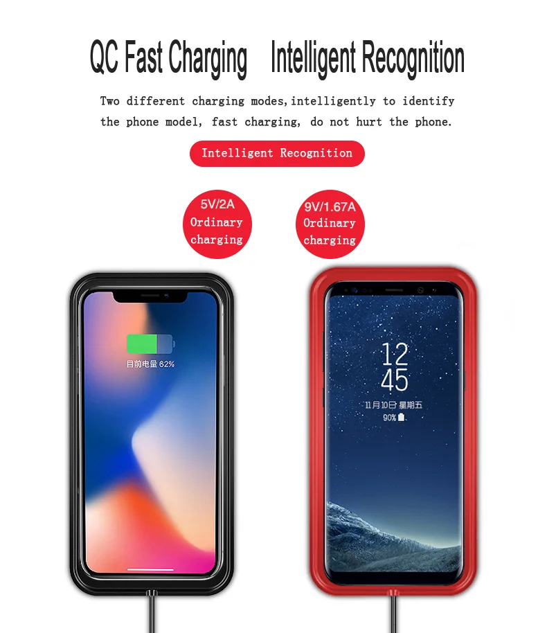 Nohon Ци Беспроводное зарядное устройство для iphone 8x8 плюс Samsung Galaxy S8 S7 S6 край Примечание 5 LG Nokia универсальный Power Bank Быстрая зарядка