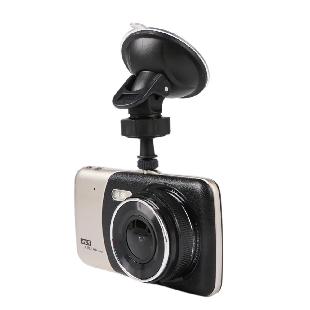 Car Dvr 4 Inch Auto Camera Dual Lens FHD 1080P Dash Cam Video Recorder With Rear View Camera Registrator Night Vision DVRs