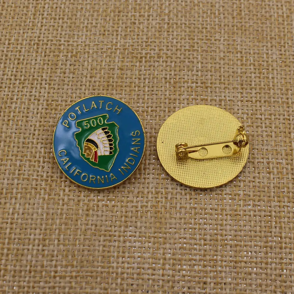 

2019 custom round safety pin badge with safety pin