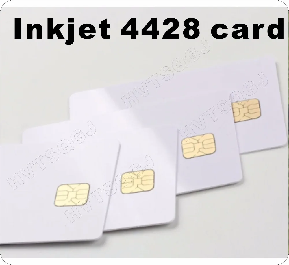 50 шт./лот 5 контактов ISO 7816 SLE4428 струйная печать Smart PVC карта для струйного принтера