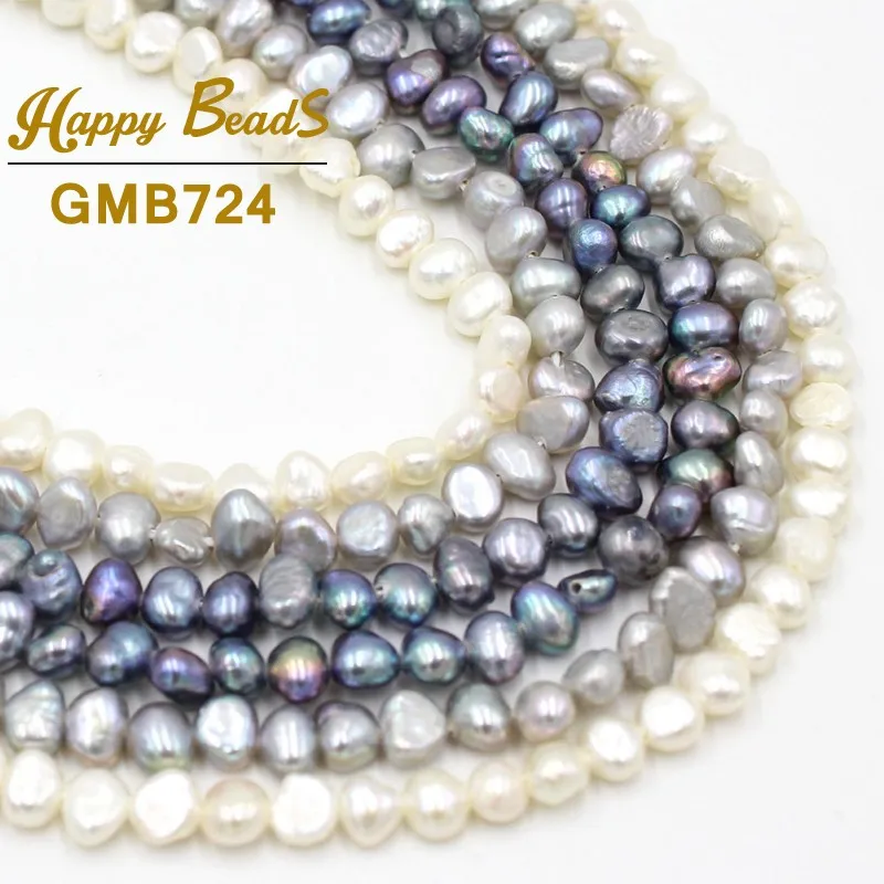 3-5mm Irregular White Grey Black Natural Freshwater Pearl Loose Beads For Jewelry Making DIY Bracelet Necklace 15