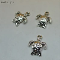 nostalgia 10pcs tortoise charm for kawaii earrings jewlery making nautical jewelry 1512mm