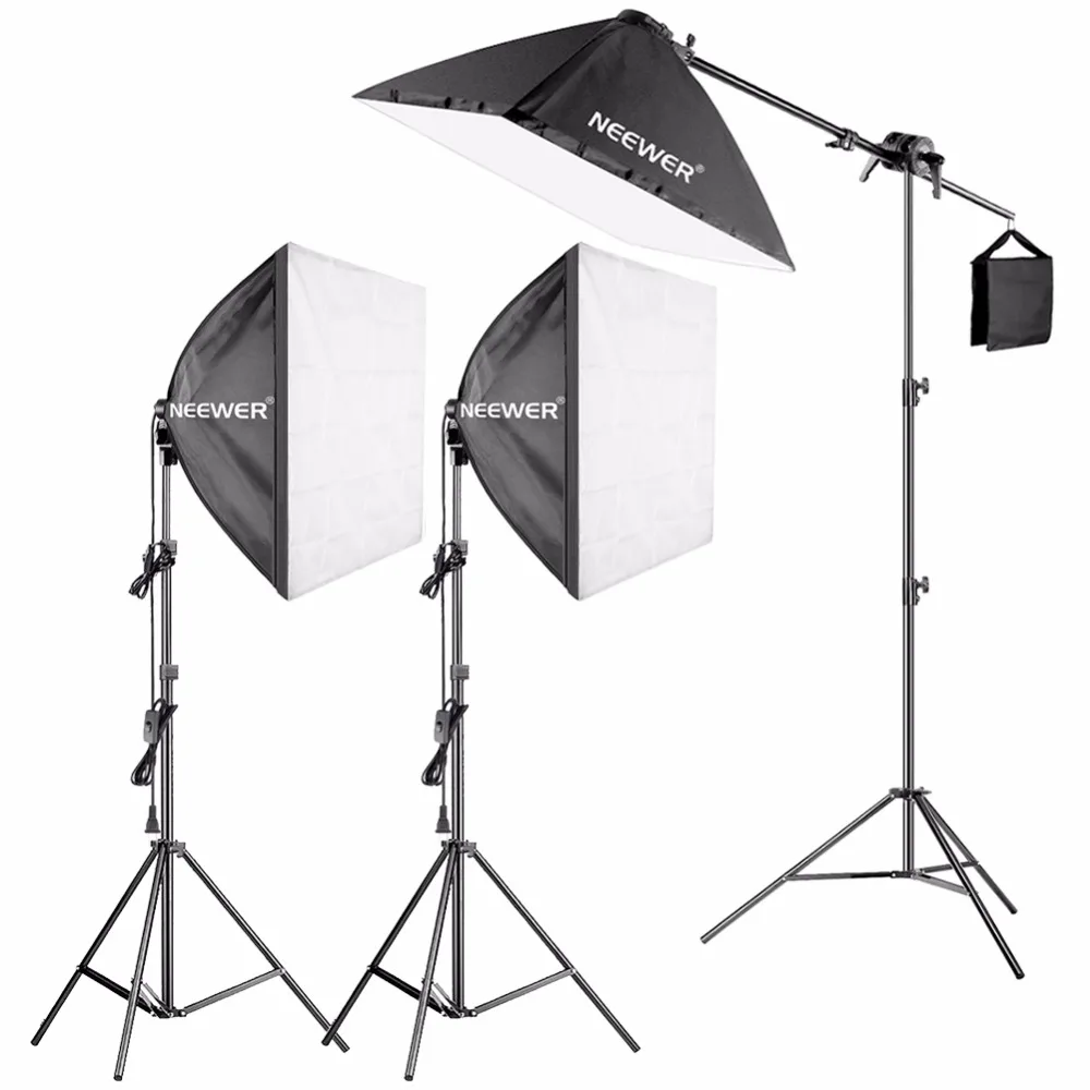 

Neewer Softbox Lighting Kit - 3 Packs Softbox with Fluorescent Light Bulb (US)