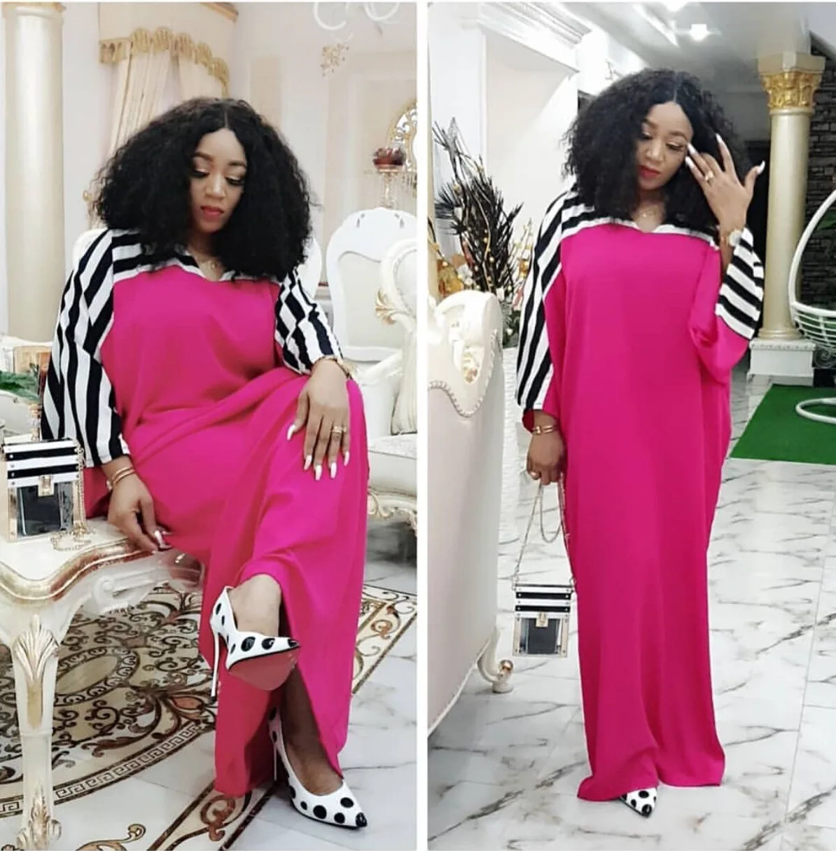 Африканские Drees для женщин хорошее качество многоцветные полосатые строчки v