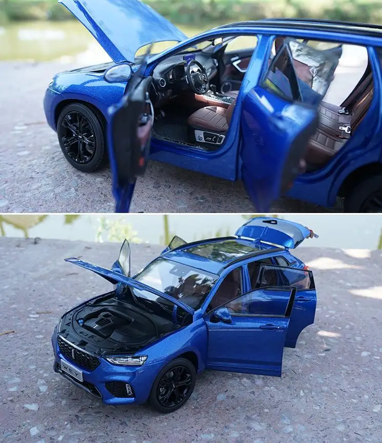 1:18 усовершенствованные модели автомобилей из сплава, высокая имитация Great Wall Motors WEY VV7 роскошный внедорожник, Коллекция игрушечных автомобилей