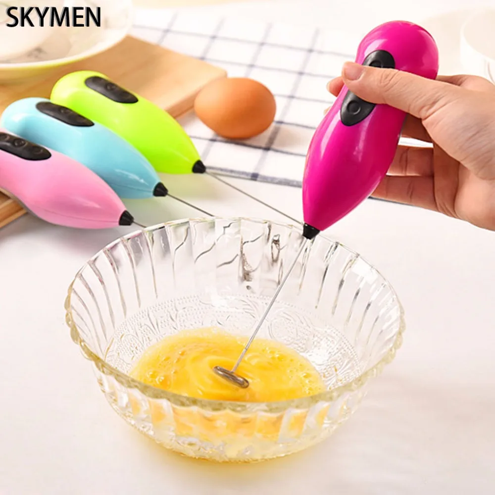 SKYMEN мини 21,5 см мини портативный Электрический миксер для напитков, молока, яиц, пенообразователь, взбиватель