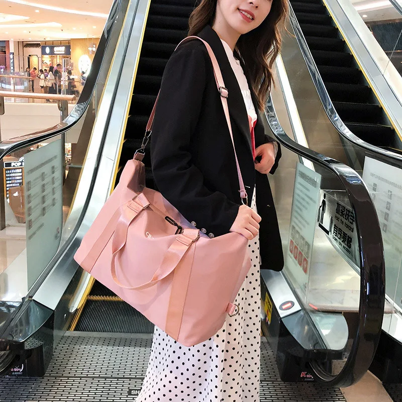 Модная сумка для фитнеса нейлоновая дорожная сумки путешествий и багажа женщин