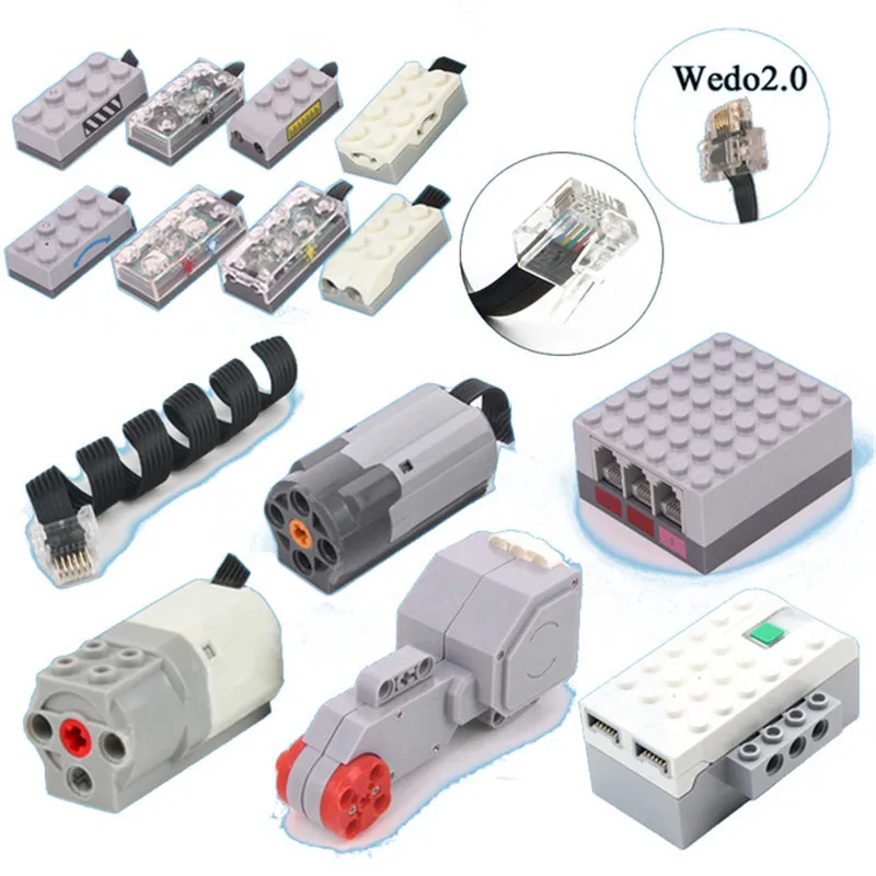 Technic Power Fuction электронные детали PF Wedo2.0 моторная Батарейная коробка двигатель с