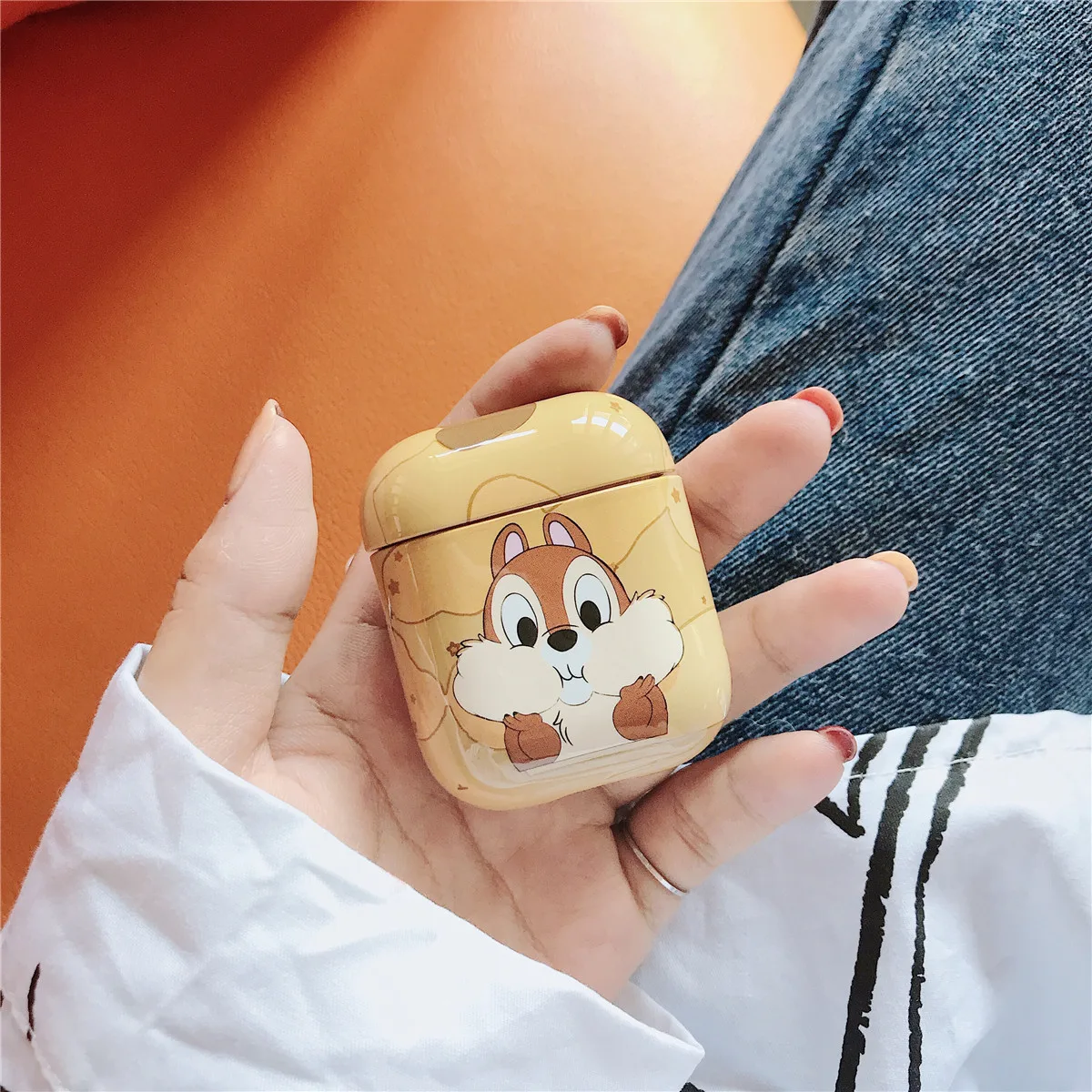 Cute Shell Pattern Cartoon Winnie Pooh Dumbo Squirrel Earphone Silicone Case for Apple Airpods Charging Box Cover Bag with |