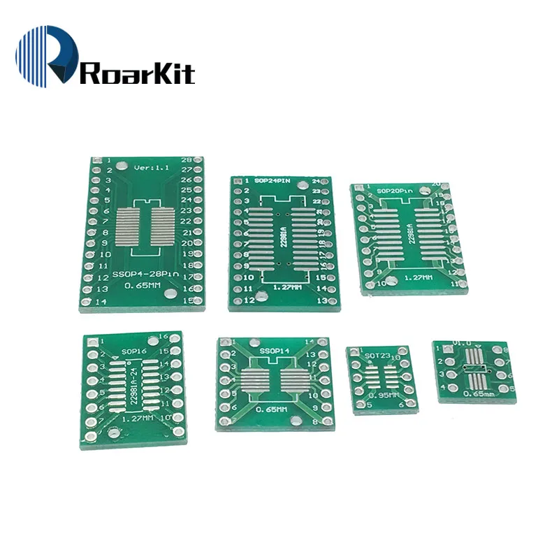 35 шт. = 7 значений * 5 набор печатных плат SMD поворот DIP SOP MSOP SSOP TSSOP SOT23 8 10 14 16 20 24 28 SMT To