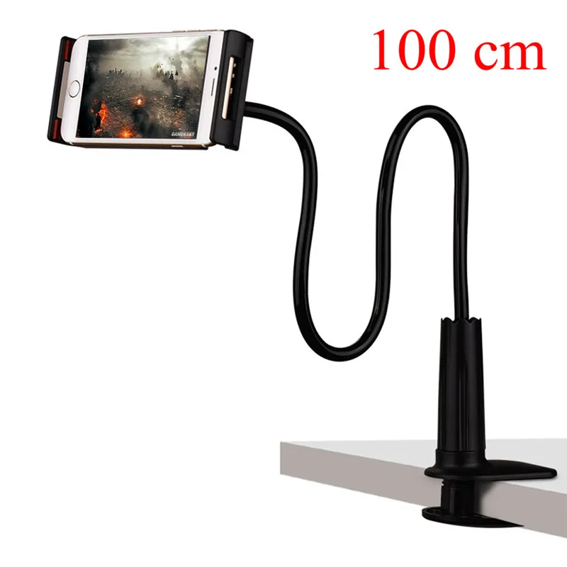 100 cm black 70/100 см длинная рука ленивый кронштейн Держатель гибкий Регулируемый для ipad air 1 для ipad Pro 9,7/мини планшет стенд в пределах 10,6" - Цвет: 100 cm black