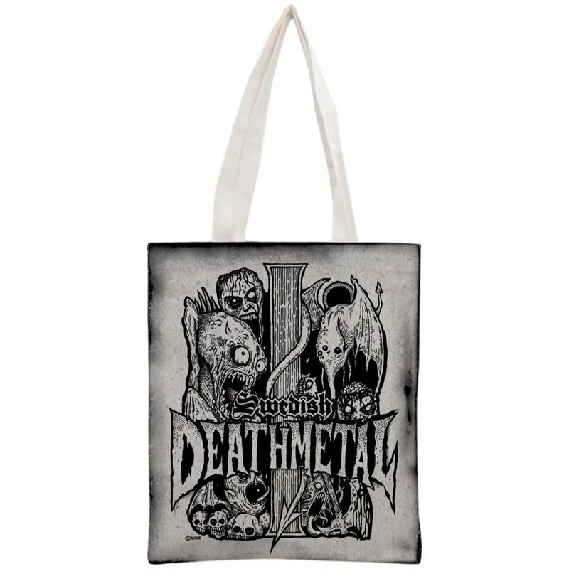 

Custom Nirvana Tote Bag Reusable Handbag Women Shoulder Foldable Canvas Shopping Bags Customize your image