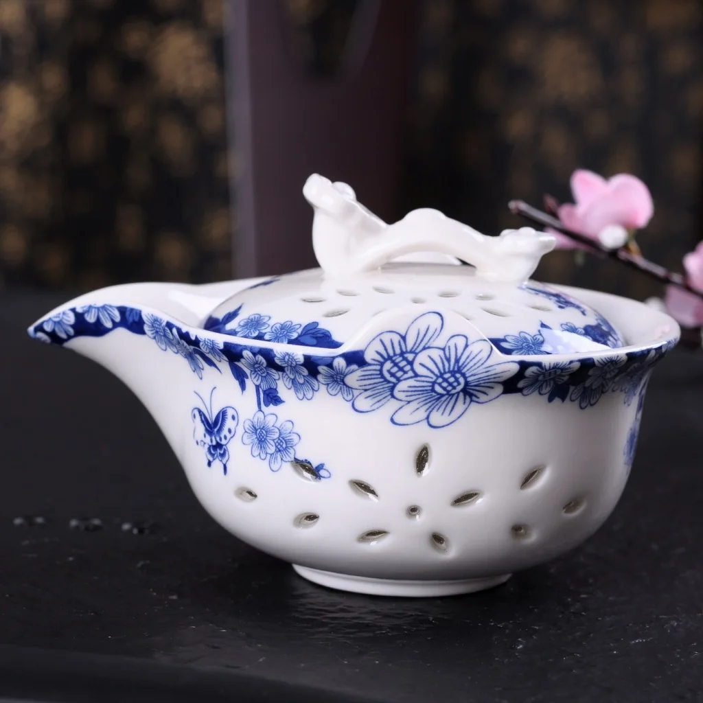 200 мл пустотелый Gaiwan керамический набор чайных чашек Tureen церемония для