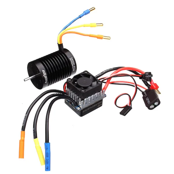 Racerstar 3650 4370KV водонепроницаемый бесщеточный мотор 45A ESC для 1/10 Багги 1:10 гоночных