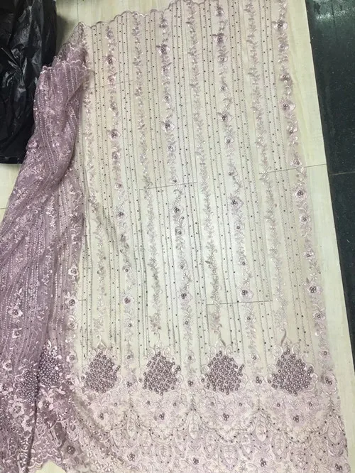 2017 Latest French Laces Fabrics High Quality Green 3D flower African Fabric Wedding Tulle Lace yellow pink | Дом и сад