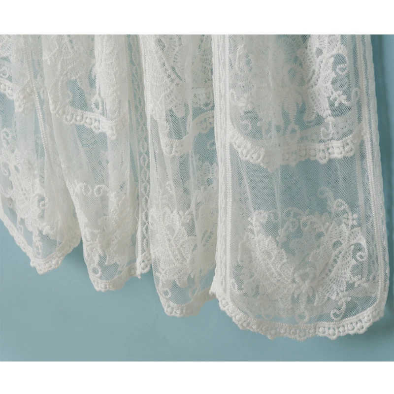 Женское платье с v образным вырезом SESOAF элегантное хлопковое кружевами