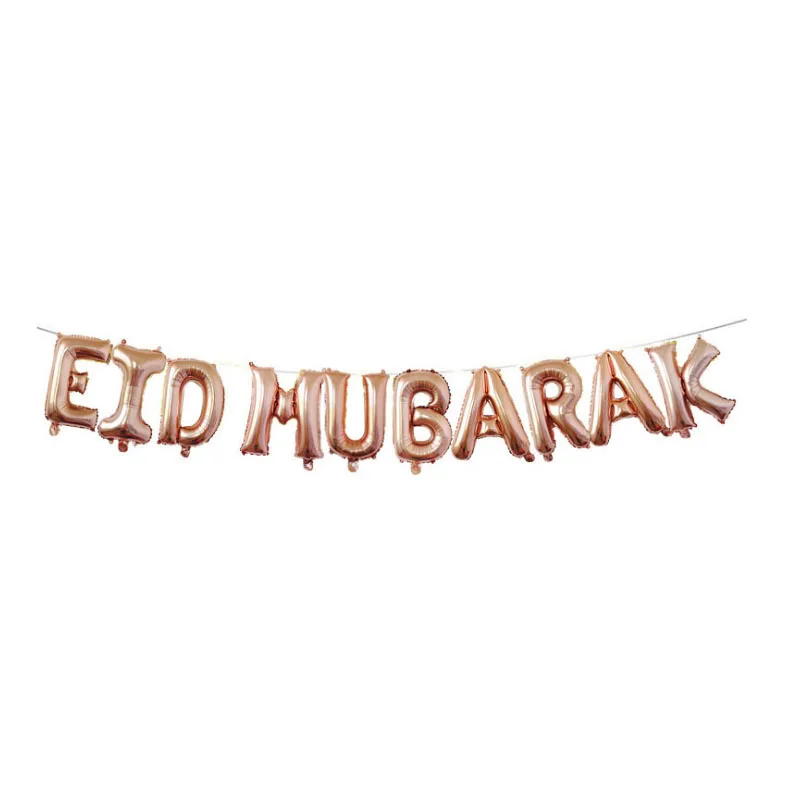 2019 украшения на Рамадан EID MUBARAK le for вечерние шар цвета розового золота set decoration Supply