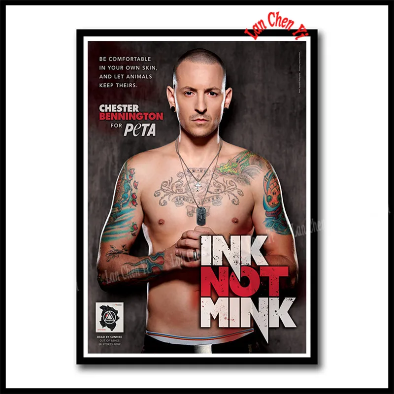 Сливовый Linkin park Рок-Группа с белым покрытием бумажные плакаты Европейская и американская музыка звезда декоративная живопись кафе бар плакаты - Цвет: Сливовый