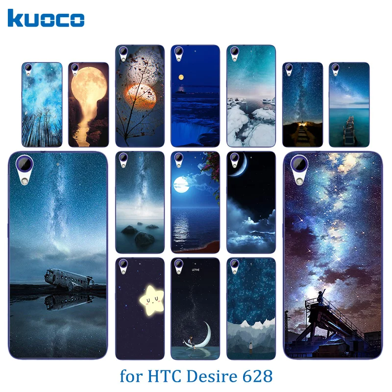 Чехол для телефона HTC Desire 628/628 Dual Sim с узором ночного неба Мягкая силиконовая