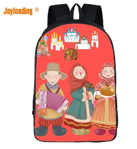 Дорожный дизайнерский рюкзак Joyloading с мультипликационным изображением России и