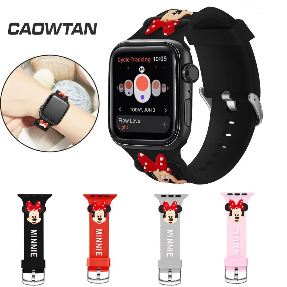 Мягкий силиконовый ремешок для Apple watch 4 3 2 1 полоса 44 мм 42 38 40 сменный Браслет