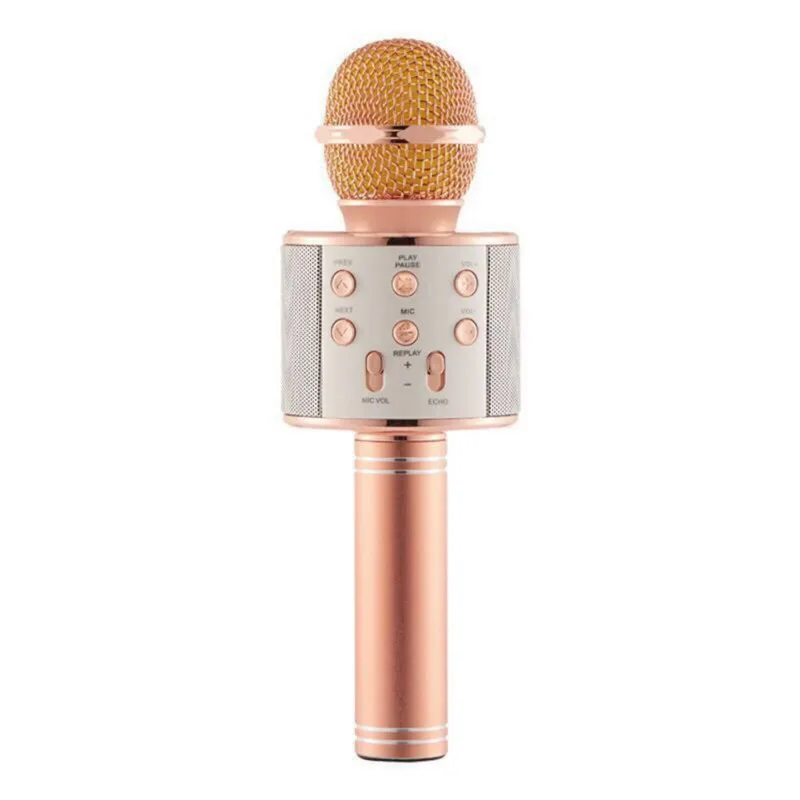 Tonbux WS858 микрофон беспроводной Bluetooth караоке Karaoke микрофон USB KTV плеер мобильный телефонный проигрыватель микрофон динамик Запись музыки