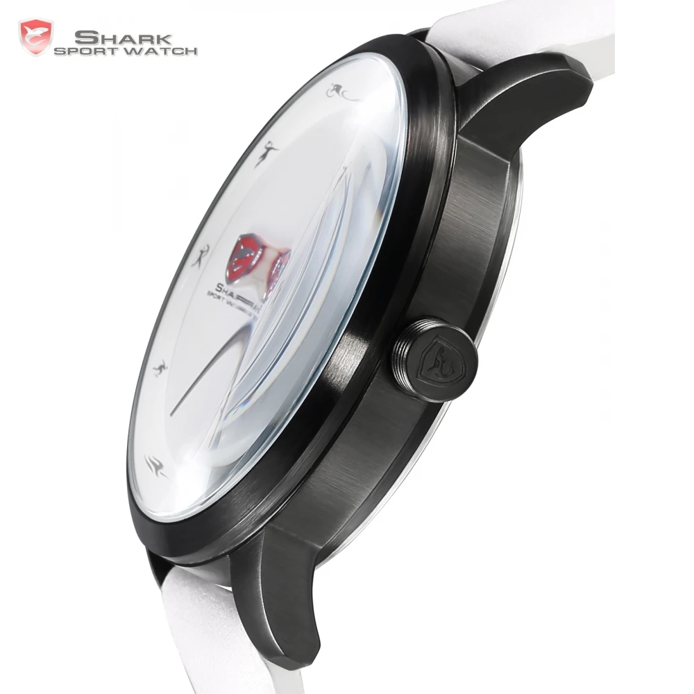 Лучший Бренд Класса Люкс АКУЛА Спортивные Часы Мужчины С Ограниченной Белый