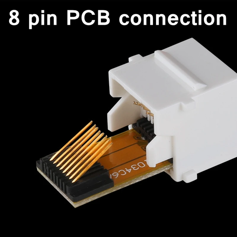 100 шт./лот соединение PCB CAT6 UTP RJ45 соединитель мама через сетевой кабель Встроенный