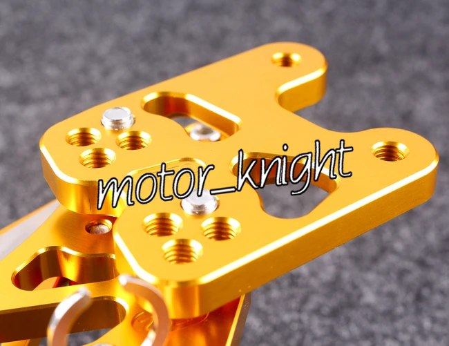 

GSXR 1000 Rearset Rear Set Foot Rest Adjustable Fit 2007 GSXR1000 2008 Gold