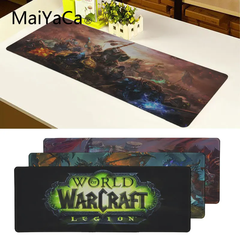 Большой игровой коврик для мыши WOW Horde Alliance нескользящий с прошивкой большой коврик для мыши для геймера и офисной работы