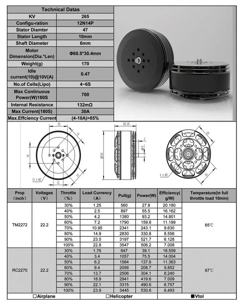 Высокая мощность RCIN power G4710 бесщеточный двигатель 265KV 400KV 12N14P 4-6S бесщеточный двигатель для RC мульти-ротор FPV аксессуары для дрона