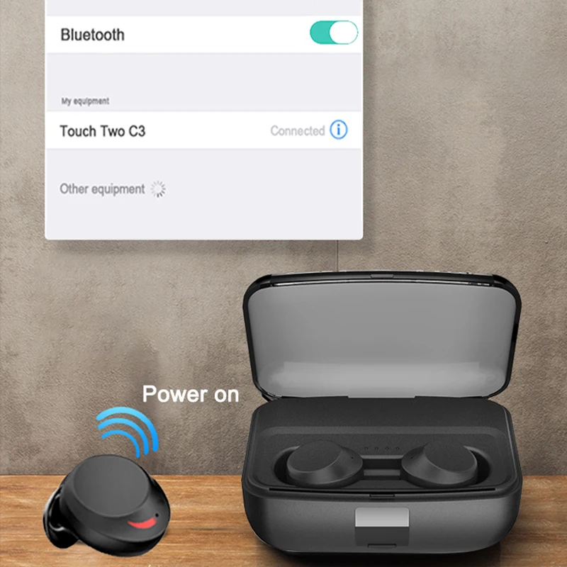 

ABDO Waterproof Bluetooth 5.0 Earphones C3 power case with power bank funtion