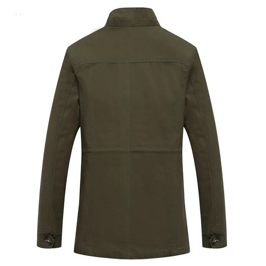 Free Shipping Mens Jackets Autumn New Mid Aged Men Business Thin Jacket Outwear Coat Plus Size M-5XL 95D | Мужская одежда
