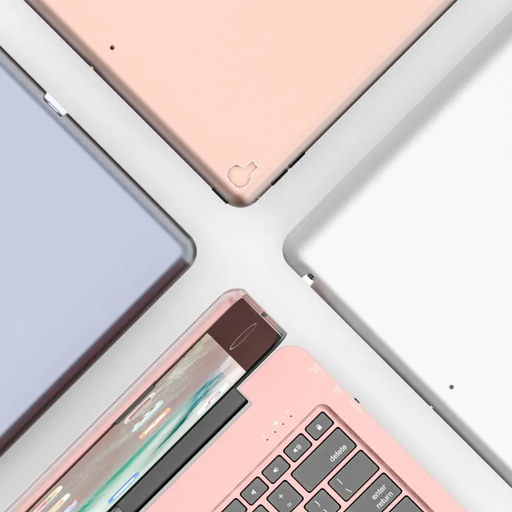 Новый беспроводной чехол из алюминиевого сплава с клавиатурой Bluetooth для iPad Pro 12 9
