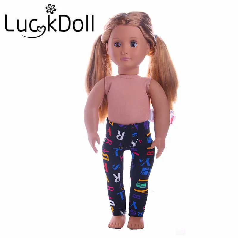 Новые леггинсы Кукла Одежда Fit 18 дюймов American Girl 43 см BABY born Zapf дети лучший подарок