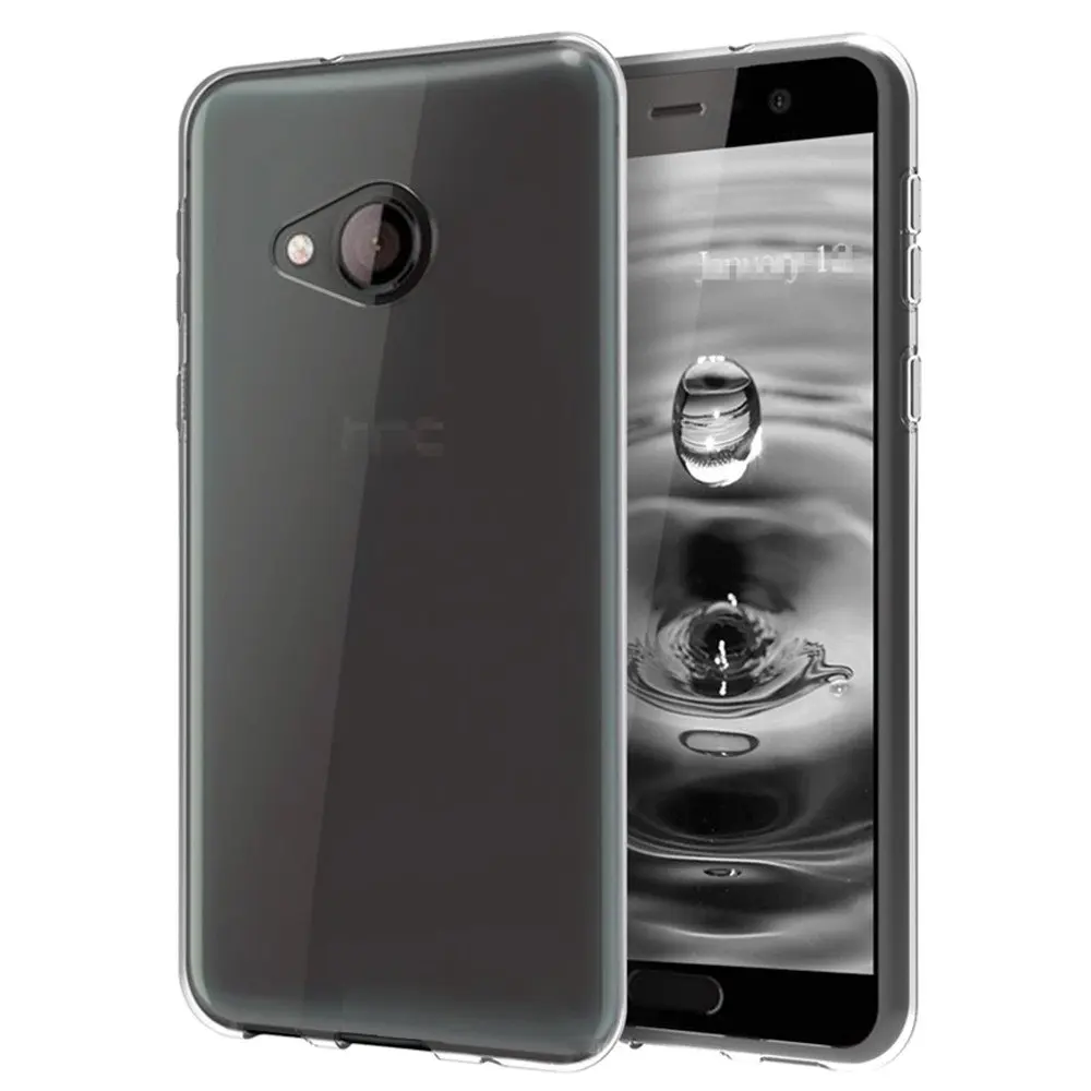 Ультратонкий прозрачный силиконовый мягкий ТПУ защитный чехол для HTC D12 + D12S D10 Plus