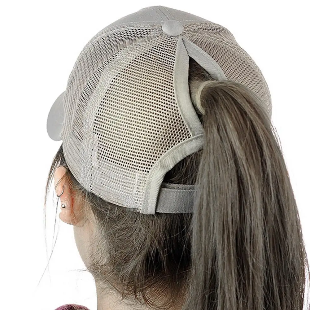 Новая стильная Летняя женская бейсболка s Ponytail дышащая сетчатая Кепка