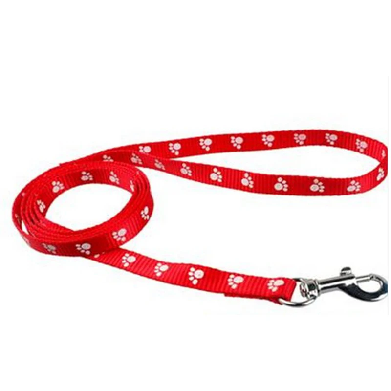 

High Quality Nylon Print Pet Dog Leash Durable Fastness 1.2 Meter Walk On Leashes For Dogs Cat sacar el perro a pasear 4 Color