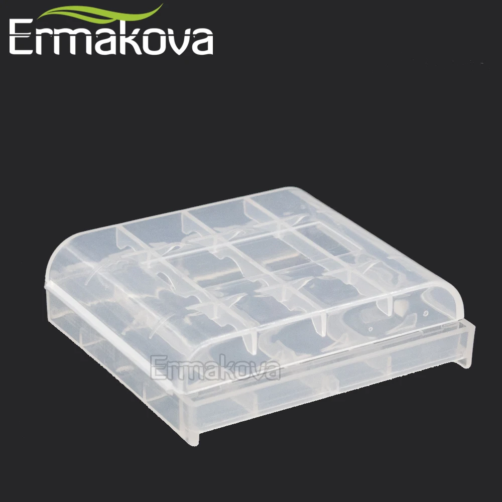 ERMAKOVA 5 шт./лот прозрачный AA AAA органайзер для аккумулятора чехол держатель