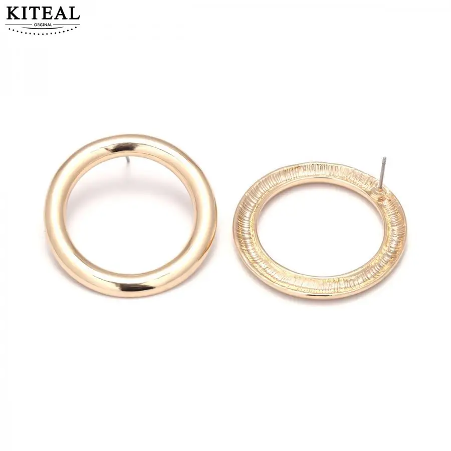 Женские круглые серьги кольца KITEAL диаметр 3 5 см 2108|Серьги-кольца| |