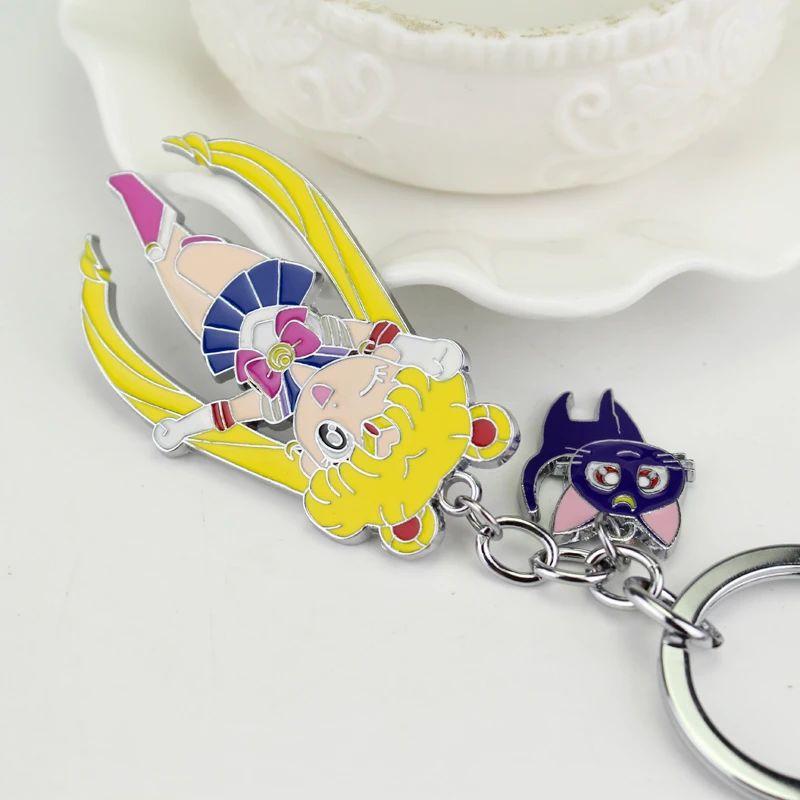 Принт с героями мультфильмов Kawaii изображением луны и звезд рисунок Подвесные